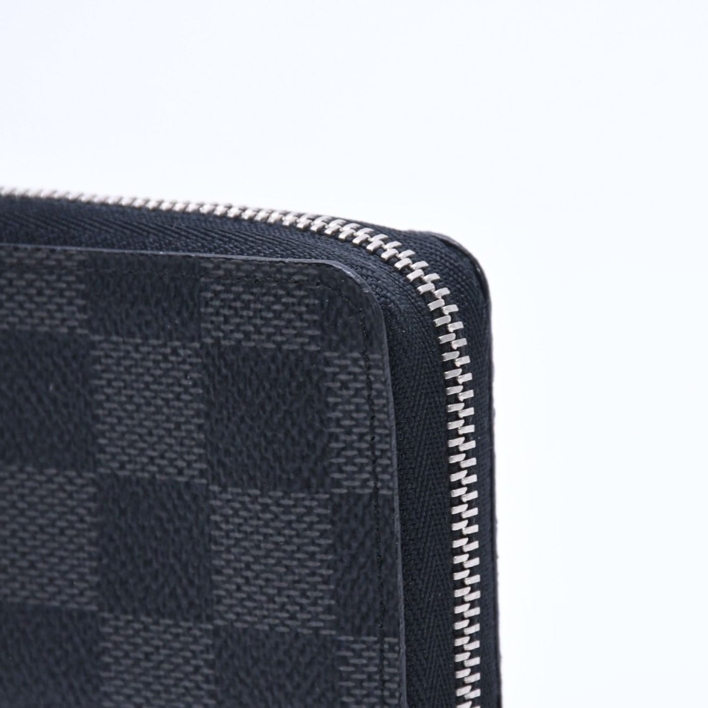 Louis Vuitton Zippy Coin Purse Damier Graphite Mini Wallet Black Silver — view 5
