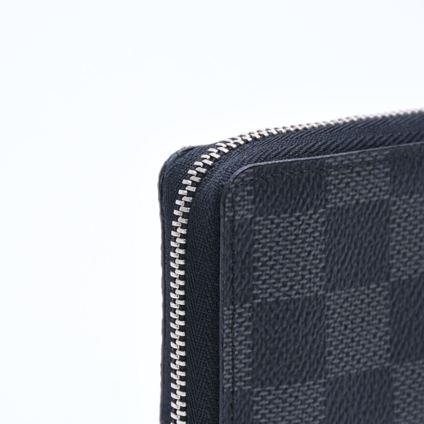 Louis Vuitton Zippy Coin Purse Damier Graphite Mini Wallet Black Silver — view 7