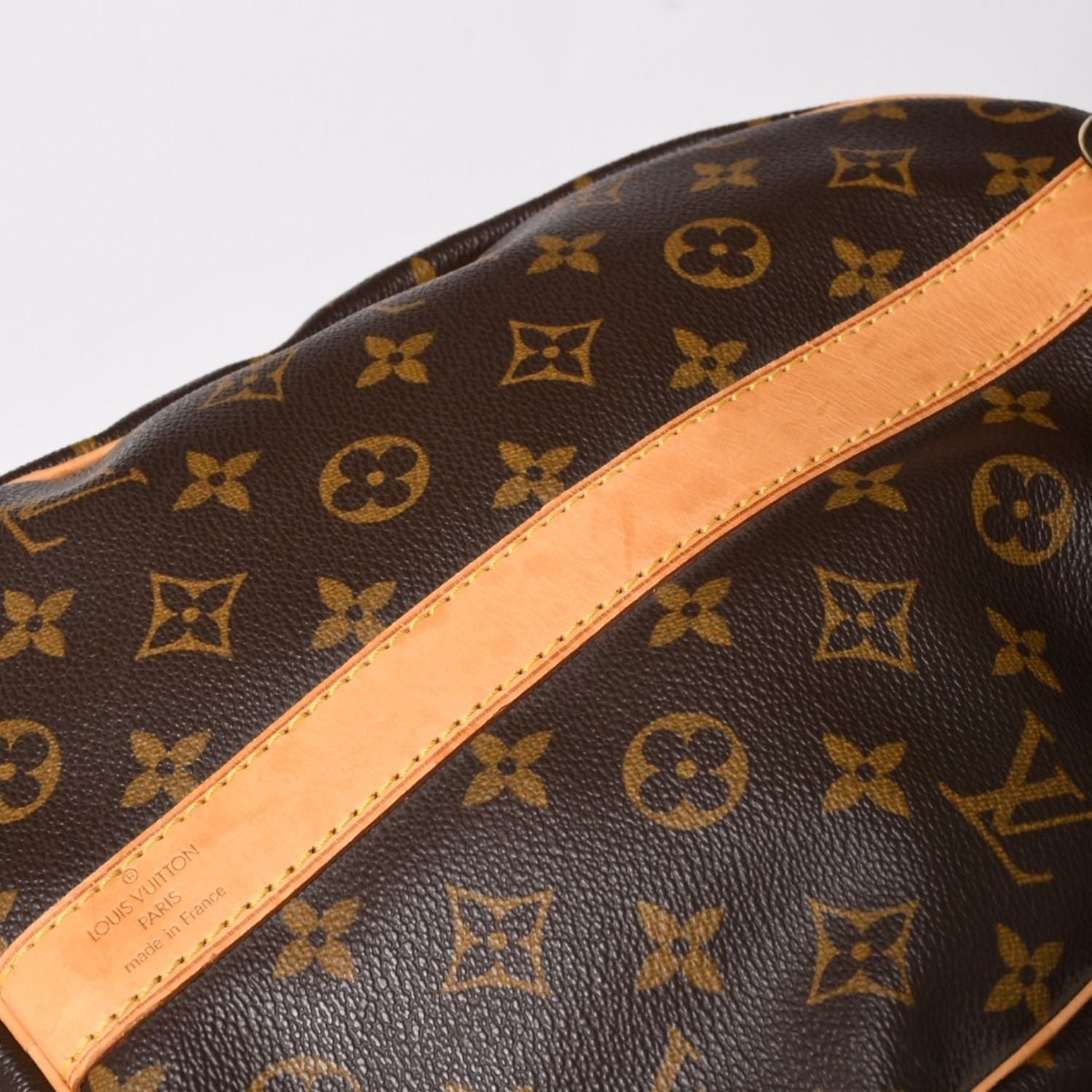 Louis Vuitton Keepall 50 Boston Bag Leather Monogram Gold — view 6