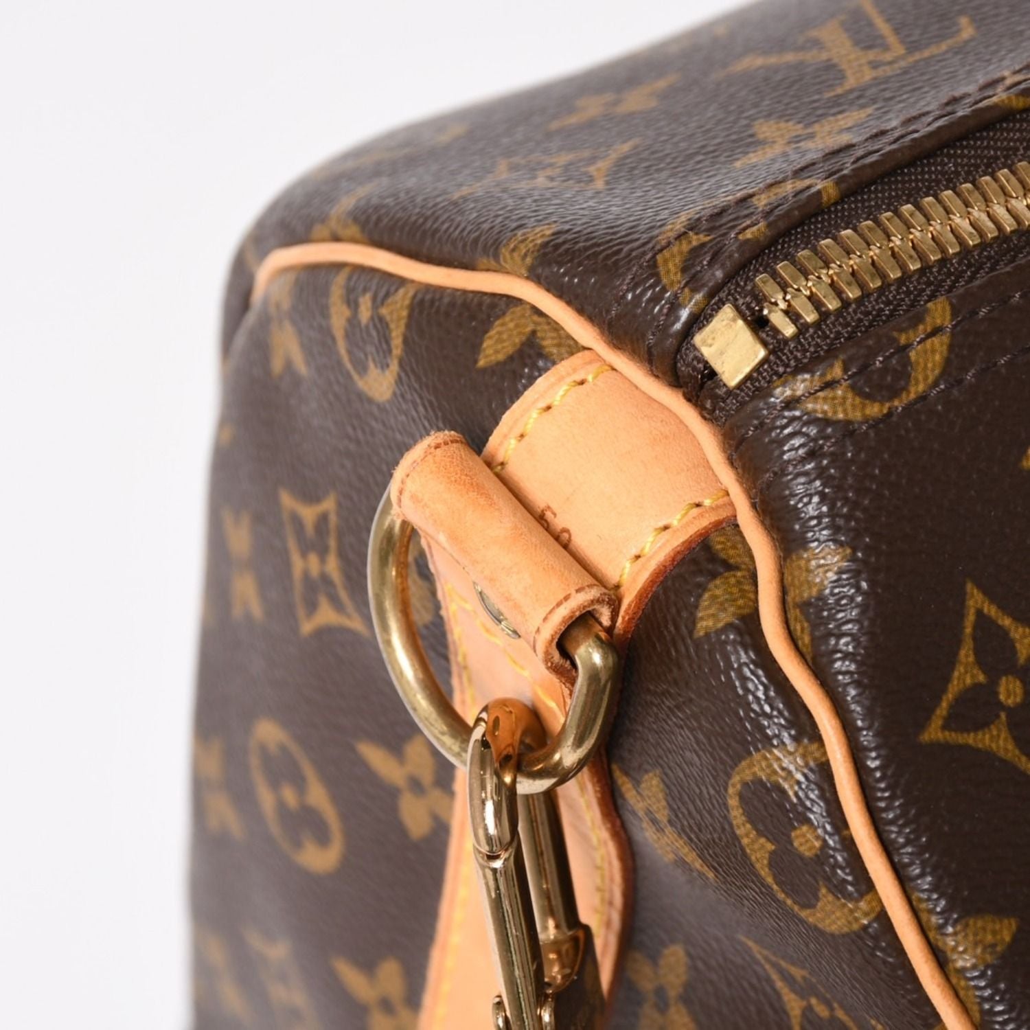 Louis Vuitton Keepall 50 Boston Bag Leather Monogram Gold — view 4