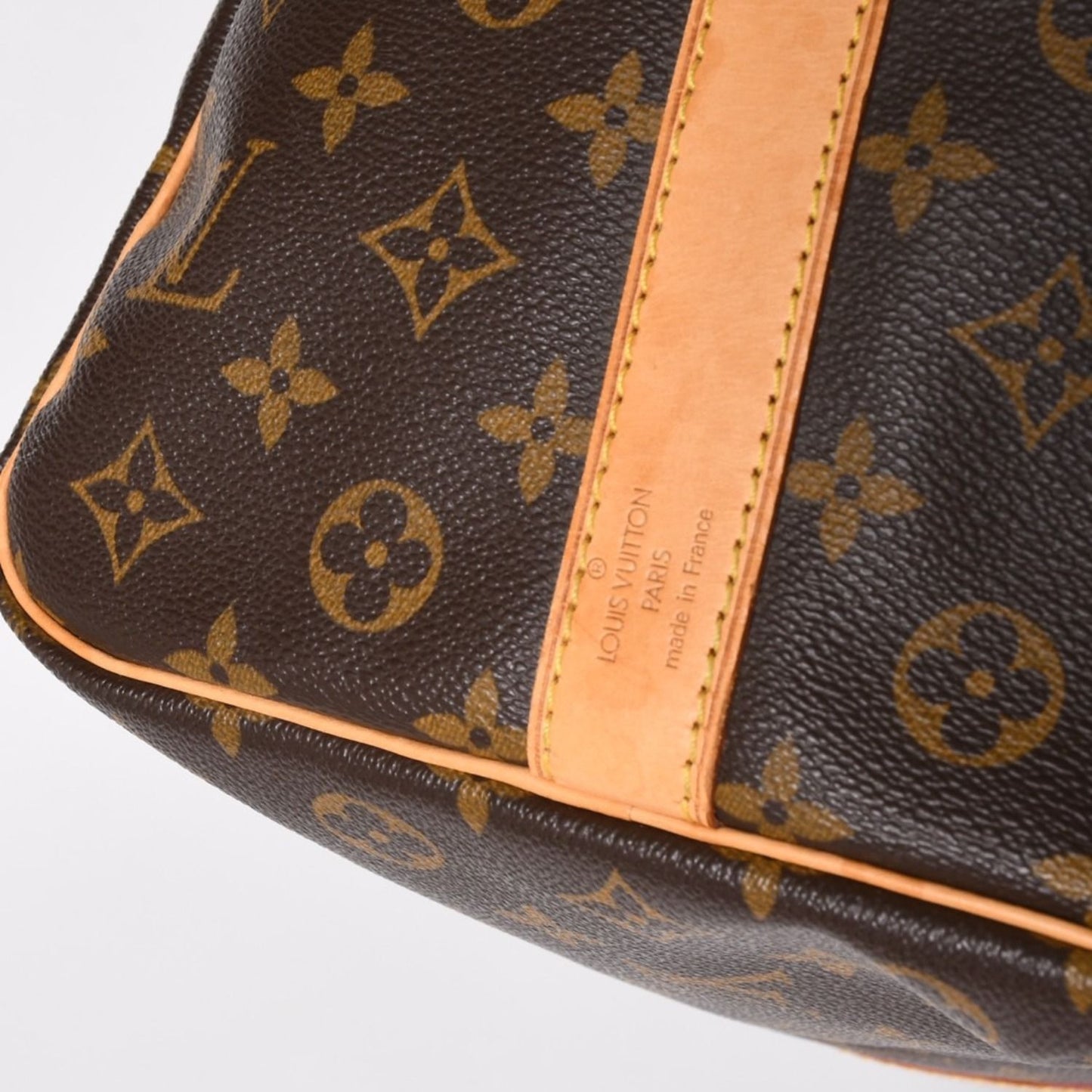 Louis Vuitton Keepall 50 Boston Bag Leather Monogram Gold — view 7
