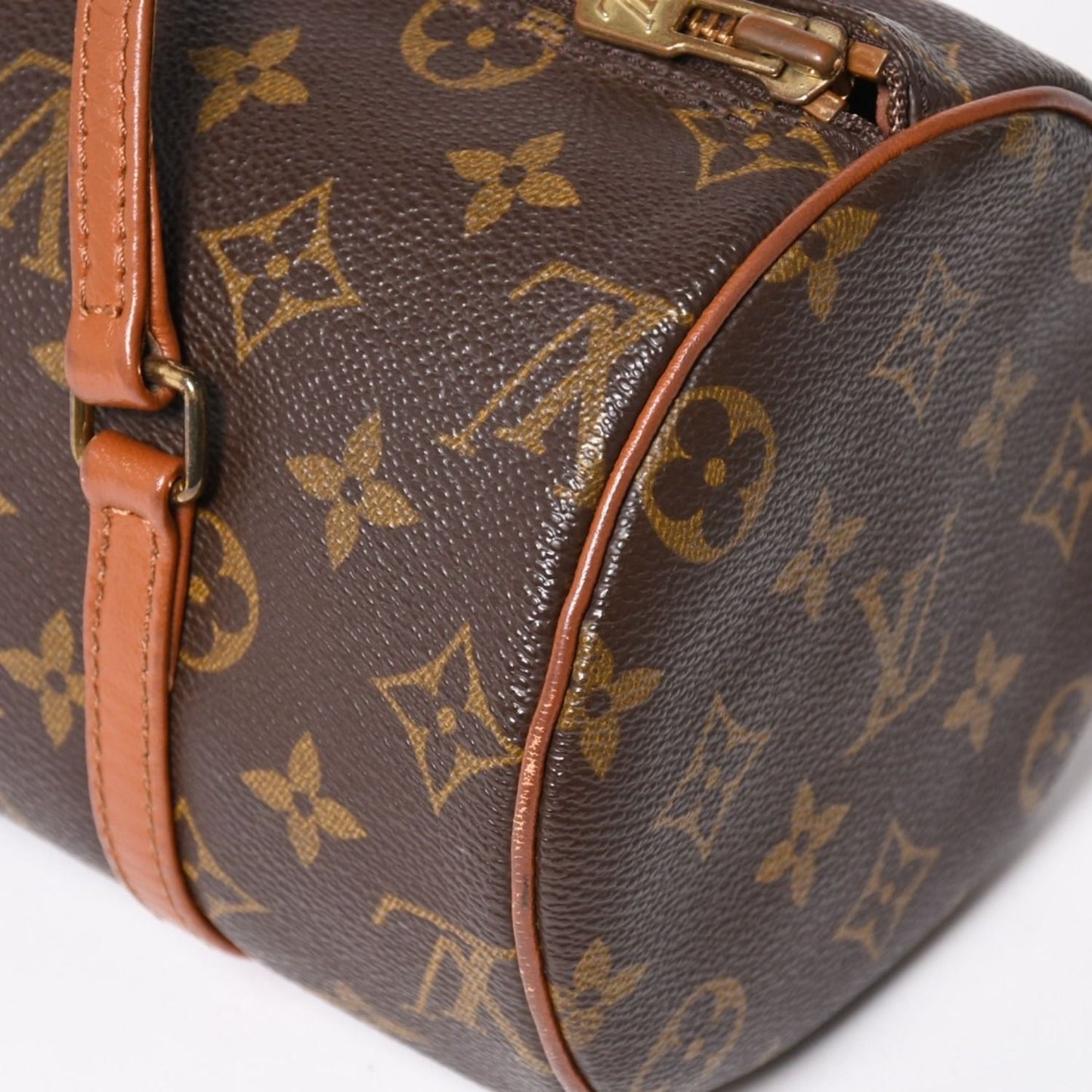 Louis Vuitton Papillon 26 Handbag Monogram Brown Leather Gold Vintage 4 — view 6