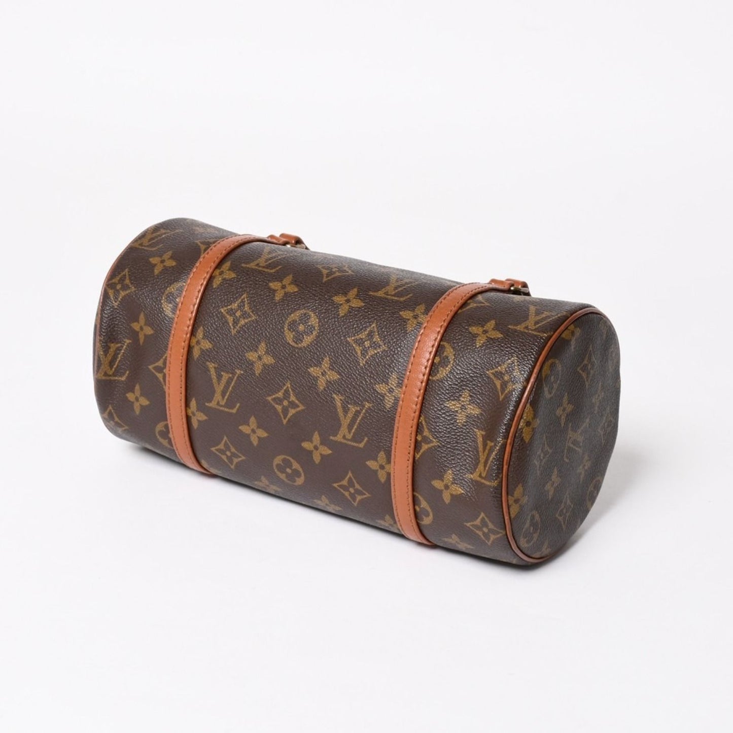Louis Vuitton Papillon 26 Handbag Monogram Brown Leather Gold Vintage 4 — view 8