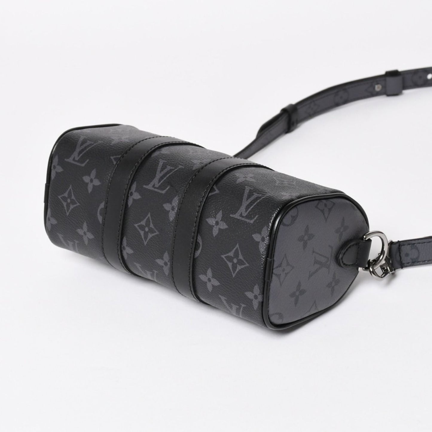 Louis Vuitton Shoulder Bag Keepall XS 2-Way Black Gray — view 7