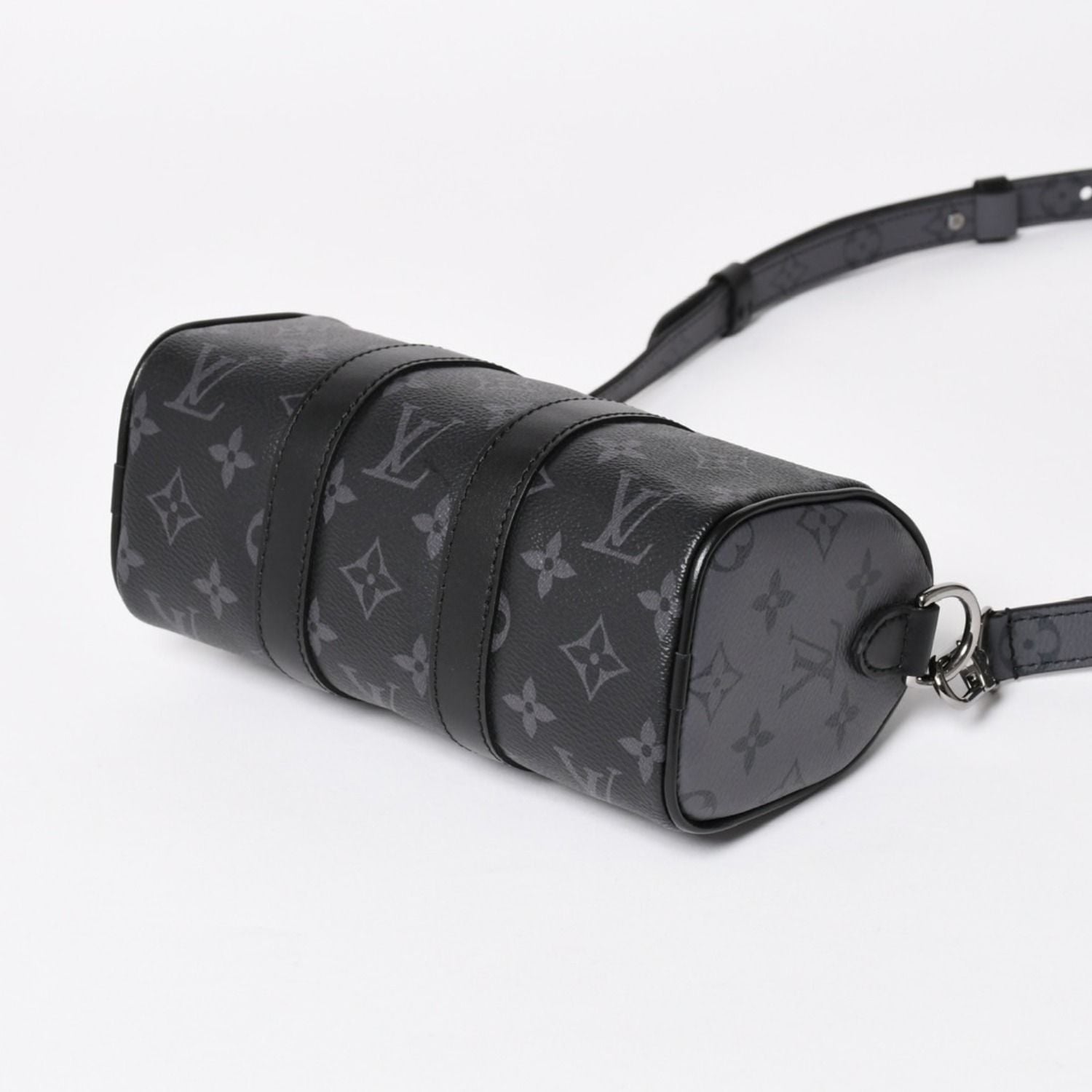 Louis Vuitton Shoulder Bag Keepall XS 2-Way Black Gray — view 7