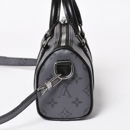 Louis Vuitton Shoulder Bag Keepall XS 2-Way Black Gray — view 4