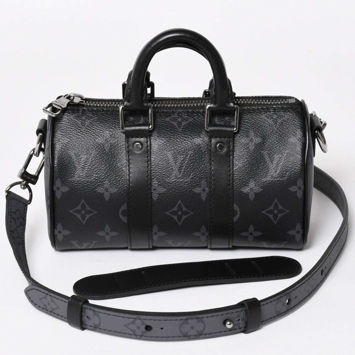 Louis Vuitton Shoulder Bag Keepall XS 2-Way Black Gray