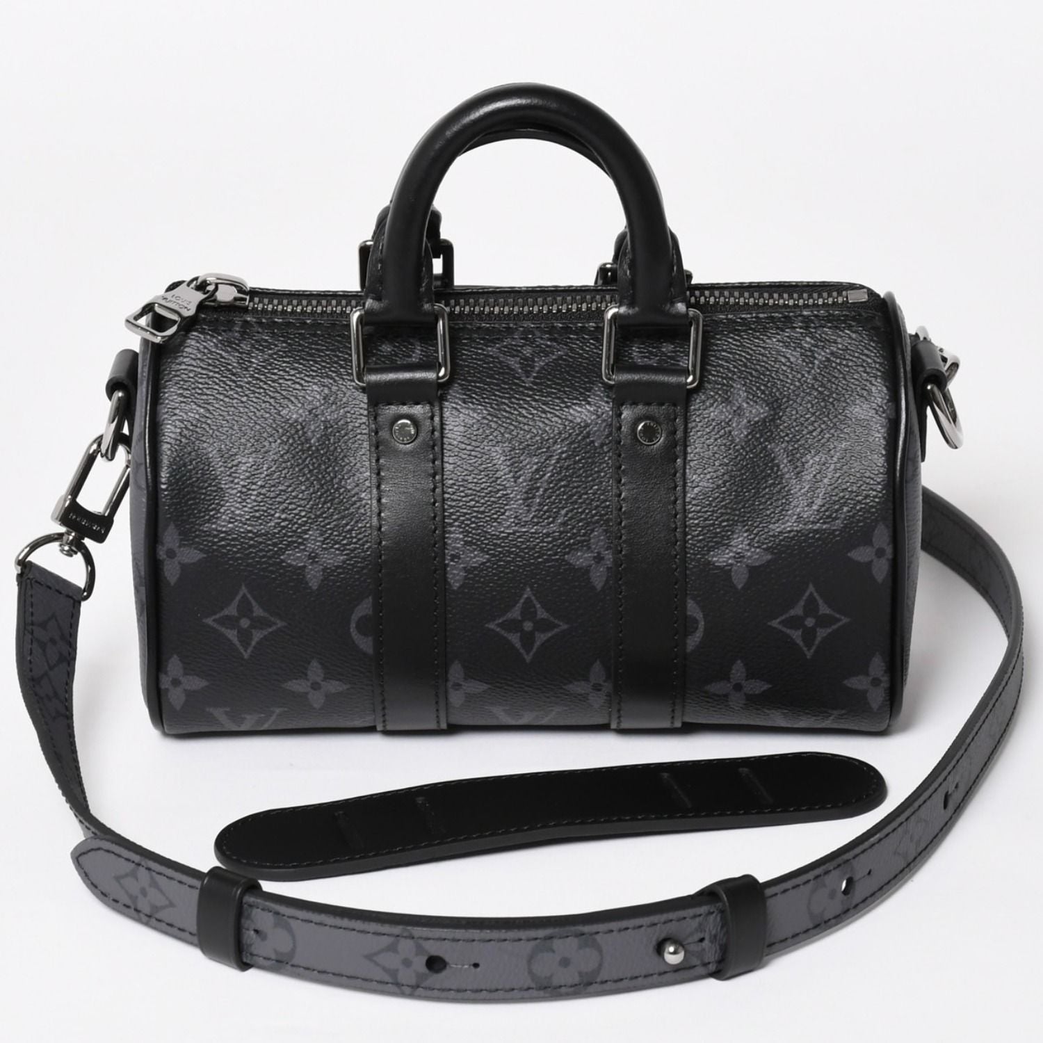 Louis Vuitton Shoulder Bag Keepall XS 2-Way Black Gray