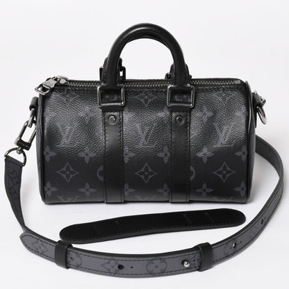 Louis Vuitton Shoulder Bag Keepall XS 2-Way Black Gray