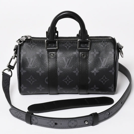 Louis Vuitton Shoulder Bag Keepall XS 2-Way Black Gray