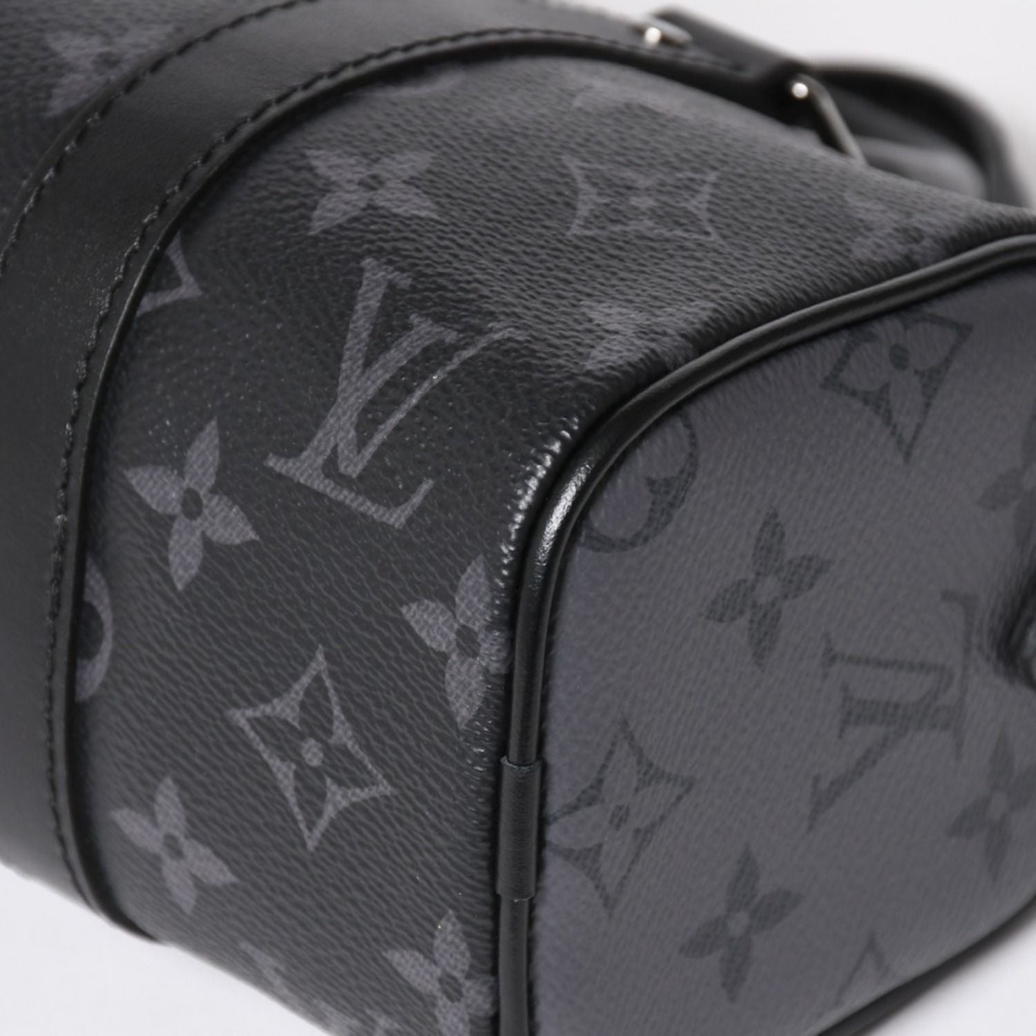 Louis Vuitton Shoulder Bag Keepall XS 2-Way Black Gray — view 8