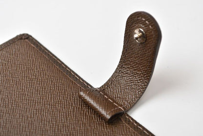 Louis Vuitton Notebook Cover Agenda PM Taiga Grizzly Dark Brown — view 8
