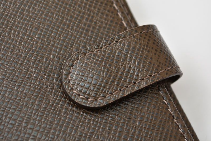 Louis Vuitton Notebook Cover Agenda PM Taiga Grizzly Dark Brown — view 5