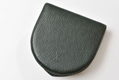 Louis Vuitton Coin Purse Porte-Monnaie Cuvette Taiga Esepia Dark Green — view 2