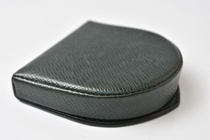 Louis Vuitton Coin Purse Porte-Monnaie Cuvette Taiga Esepia Dark Green — view 5