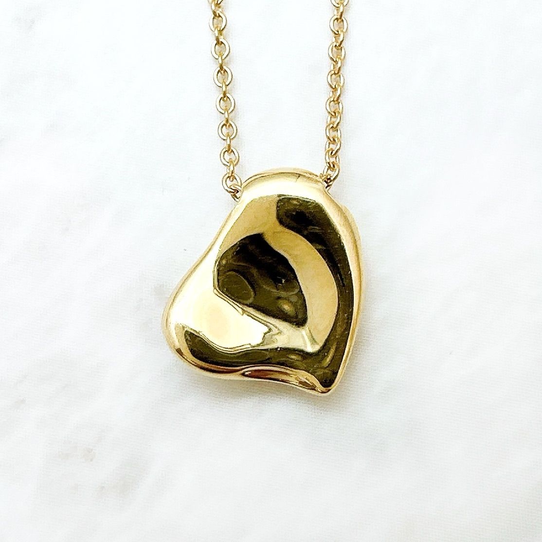Tiffany & Co Full Heart Yellow Gold Necklace 40.5 — view 4