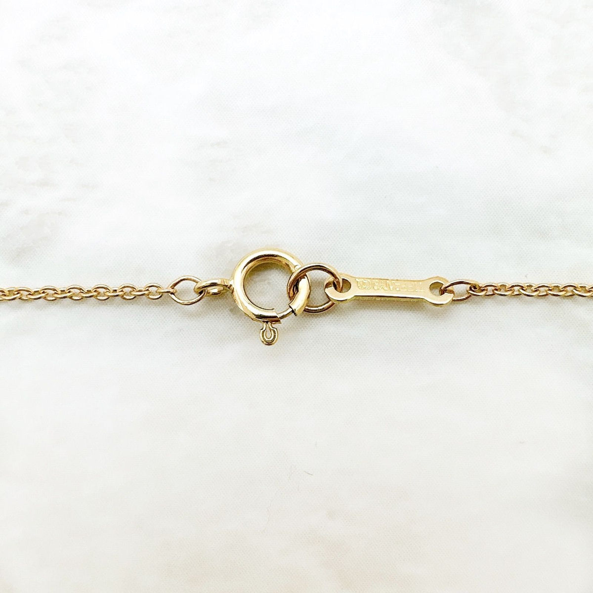 Tiffany & Co Full Heart Yellow Gold Necklace 40.5 — view 6