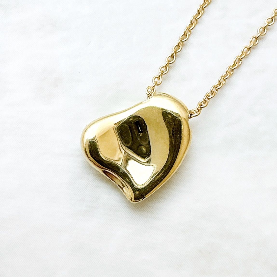 Tiffany & Co Full Heart Yellow Gold Necklace 40.5 — view 2