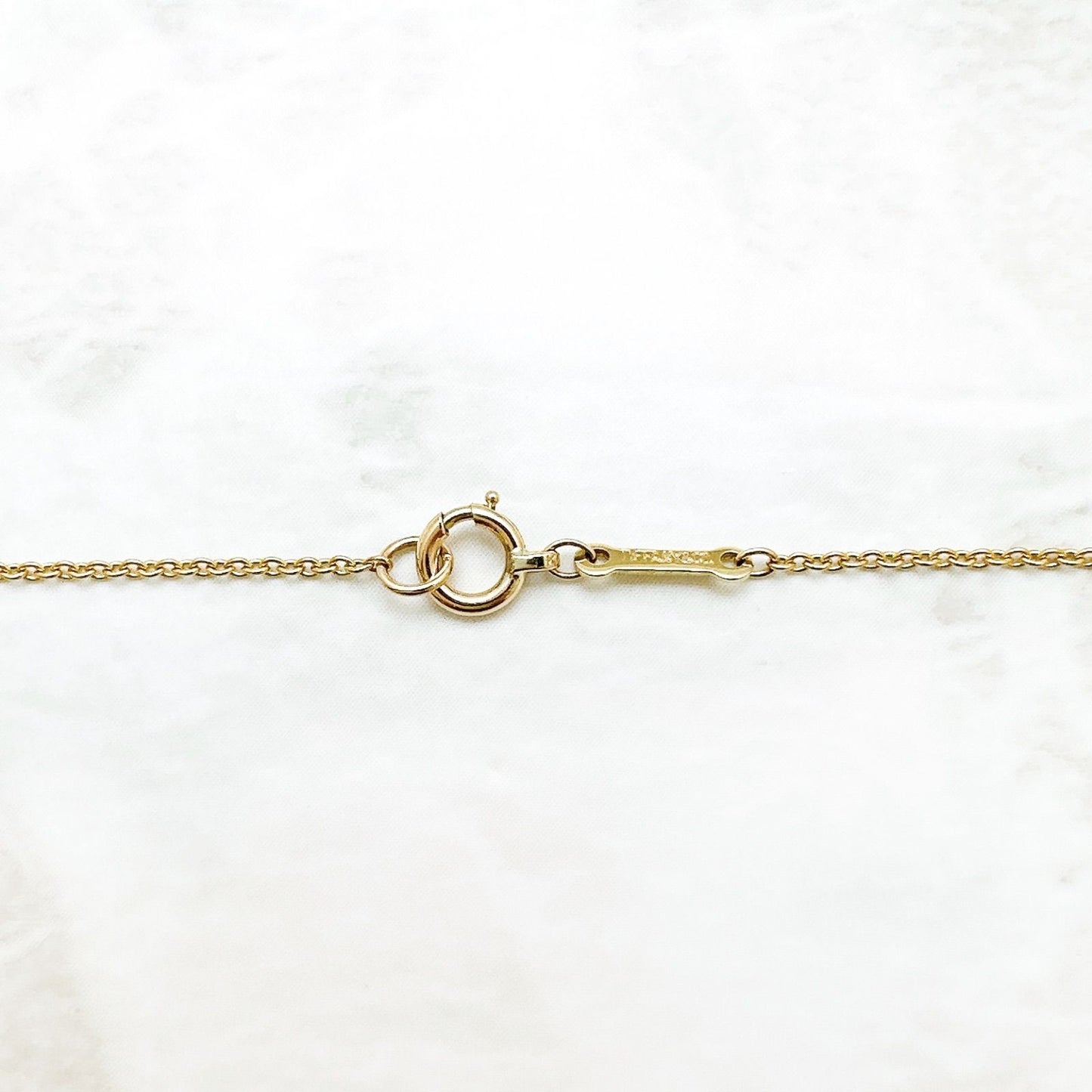 Tiffany & Co Open Heart Yellow Gold Necklace 41 — view 6