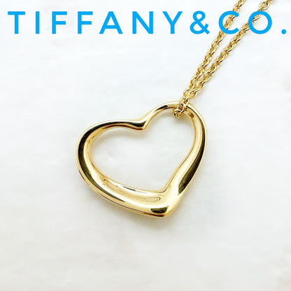 Tiffany & Co Open Heart Yellow Gold Necklace 41