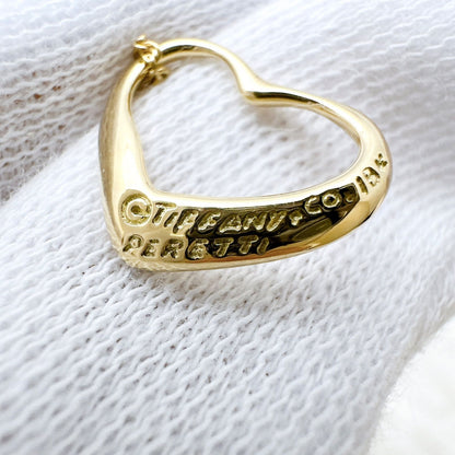 Tiffany & Co Open Heart Yellow Gold Necklace 41 — view 7