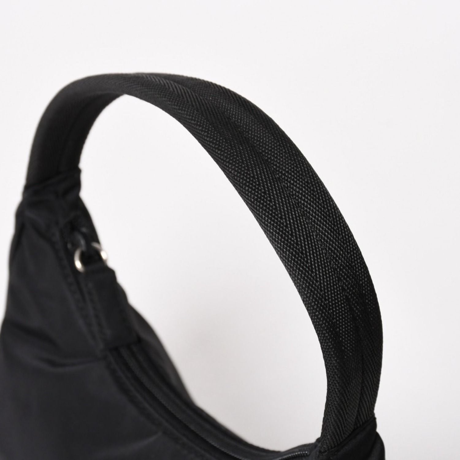 Prada Hobo Handbag Nylon Black — view 5