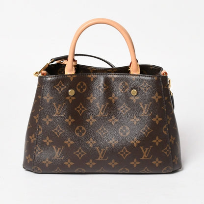 Louis Vuitton Montaigne BB Monogram Handbag Brown — view 2