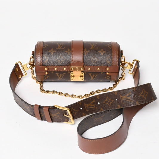 Louis Vuitton Papillon Trunk 2-Way Shoulder Bag Monogram Lambskin Gold