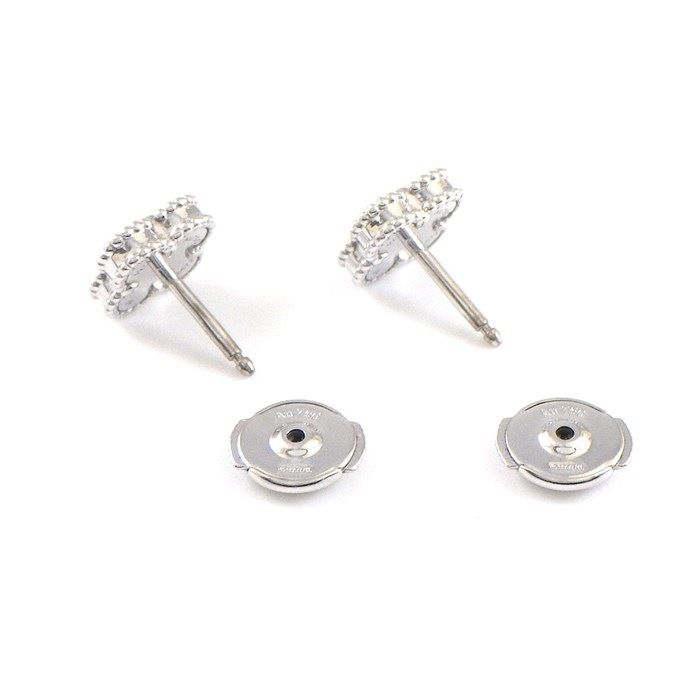 Van Cleef & Arpels Earrings Sweet Alhambra White Shell 18K White Gold — view 2