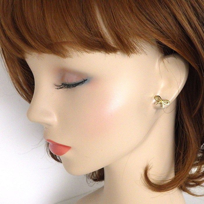 Tiffany & Co Earrings Bow Ribbon 18K Yellow Gold — view 7