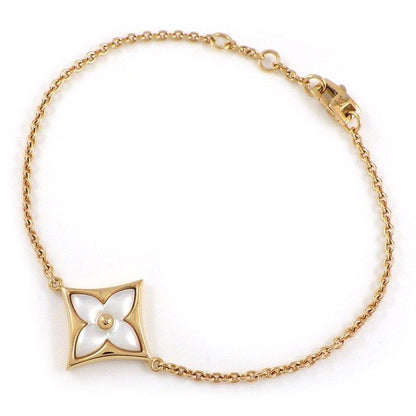 Louis Vuitton Bracelet Star Cles White Shell 18K Pink Gold