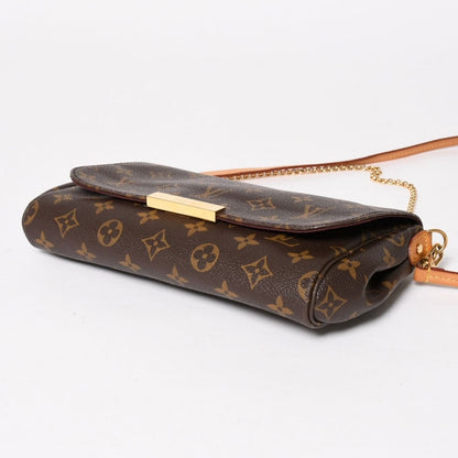 Louis Vuitton Favorite MM 2-Way Shoulder Bag Monogram Brown — view 8