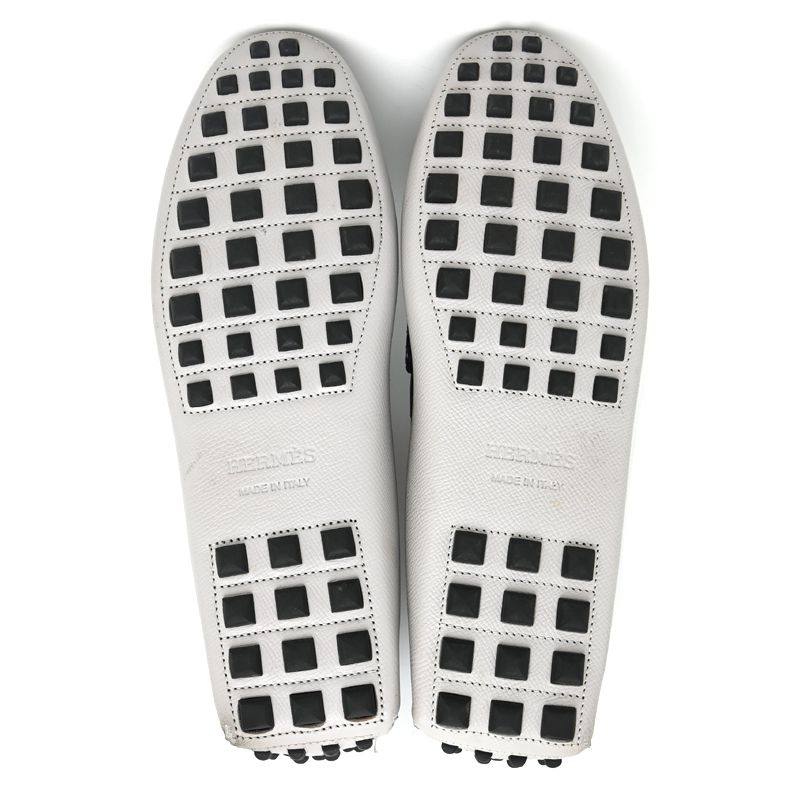 Hermes Loafers Navy — view 4