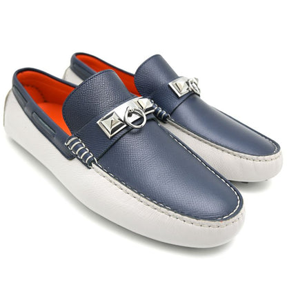 Hermes Loafers Navy — view 2