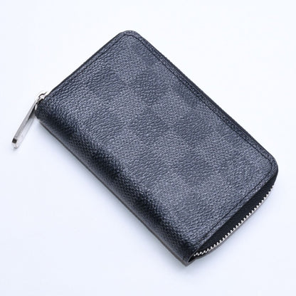 Louis Vuitton Zippy Coin Purse Damier Graphite Black Gray — view 4