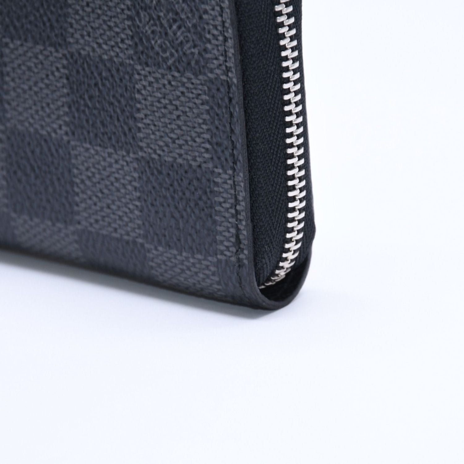 Louis Vuitton Zippy Coin Purse Damier Graphite Black Gray — view 7