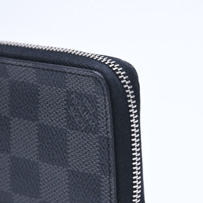 Louis Vuitton Zippy Coin Purse Damier Graphite Black Gray — view 6