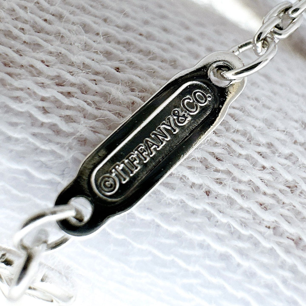 Tiffany & Co T Smile Diamond White Gold Necklace — view 8