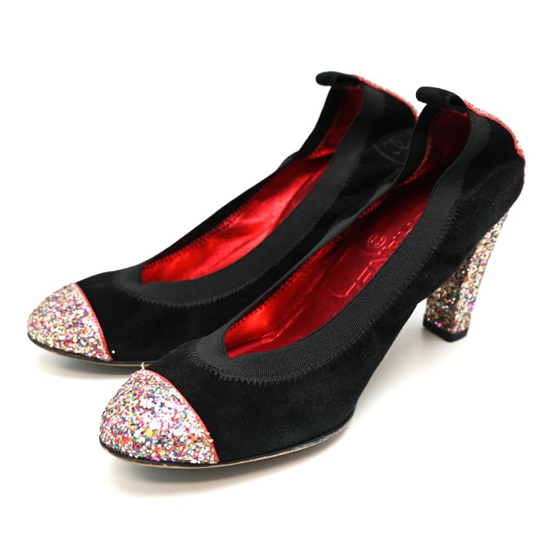 Chanel Pumps Heel Black