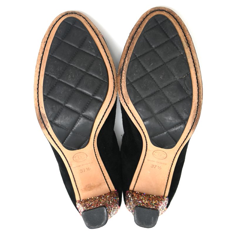 Chanel Pumps Heel Black — view 4