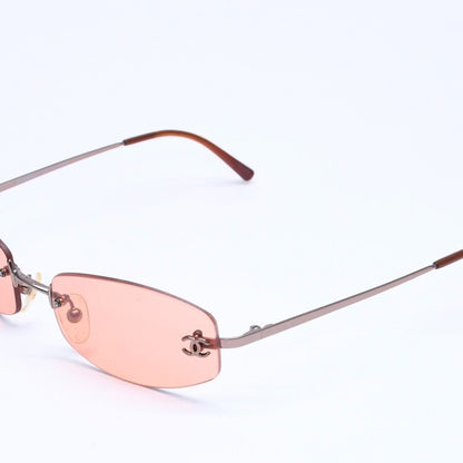 Chanel Sunglasses Eyewear Orange Lens CC Logo Silver — view 3