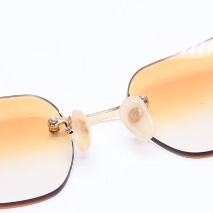 Chanel Rimless Sunglasses Eyewear CC Logo Rhinestone — view 8