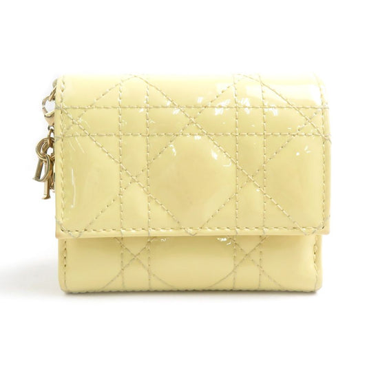 Dior Trifold Wallet Lady Lotus