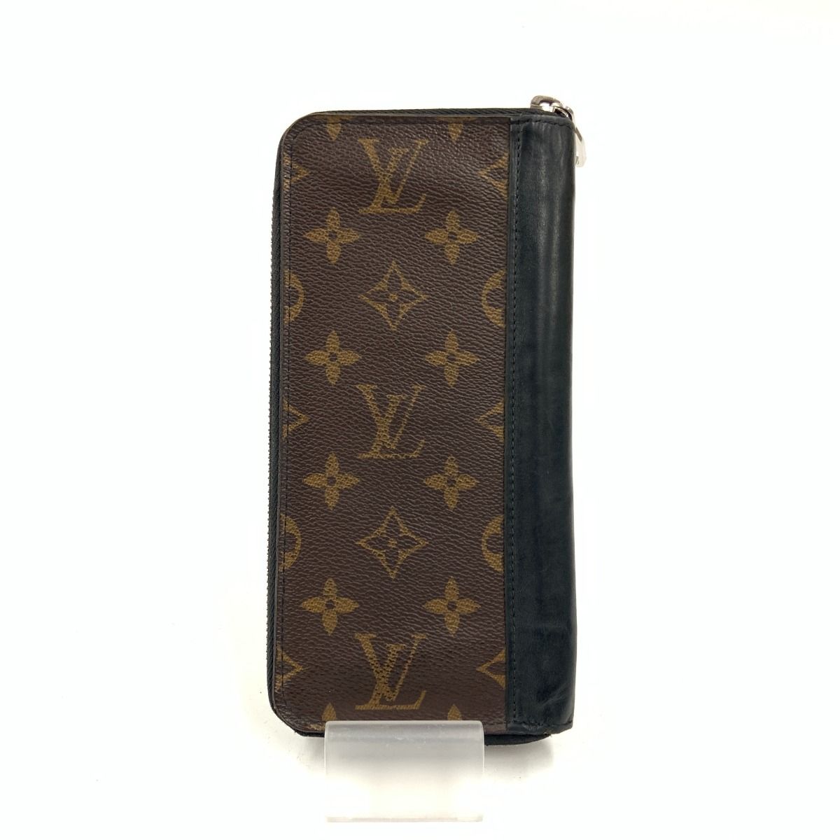 Louis Vuitton Monogram Macassar Zippy Wallet Vertical Round Zipper Long