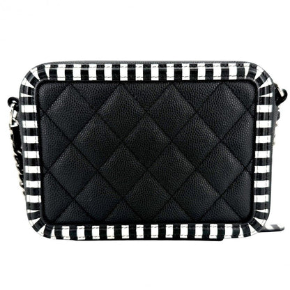 Chanel Shoulder Bag Quilted CC Filigree Mini Stripe Crossbody Chain Square — view 2