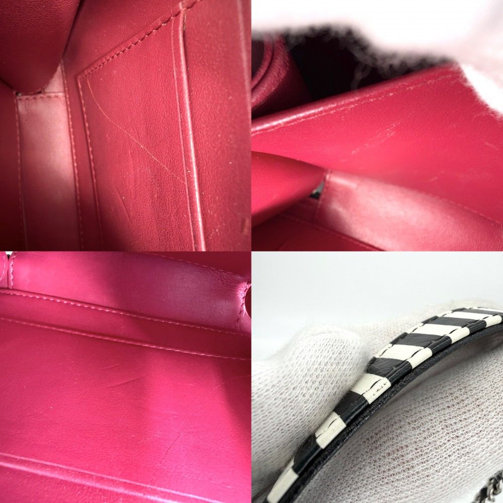 Chanel Shoulder Bag Quilted CC Filigree Mini Stripe Crossbody Chain Square — view 7