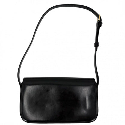 Celine Shoulder Bag Triomphe Claude Leather Black Gold — view 2