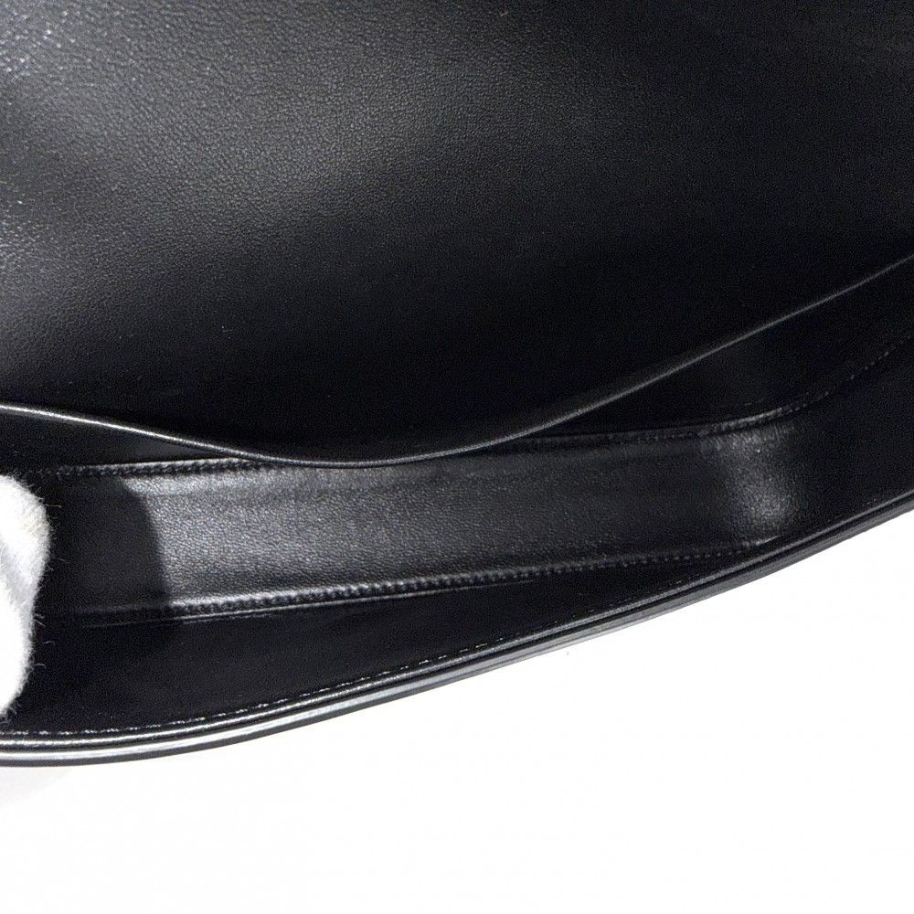 Celine Shoulder Bag Triomphe Claude Leather Black Gold — view 4