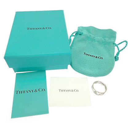 Tiffany & Co Silver Aquamarine Wave Row Ring — view 8