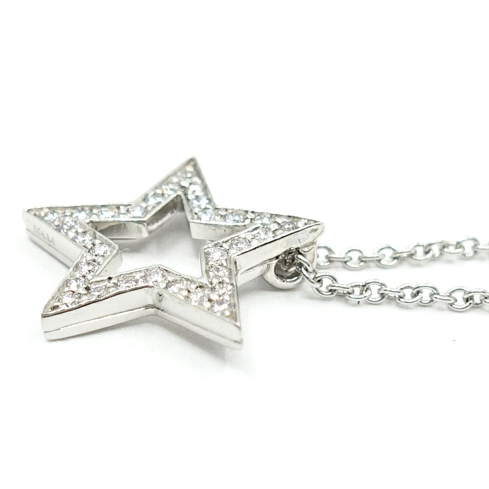 Tiffany & Co Star Diamond Necklace Platinum — view 5